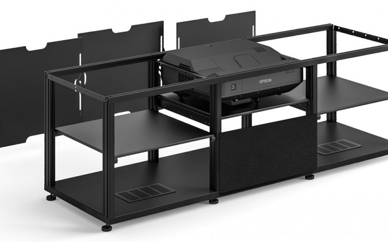 LS100 embutido no rack