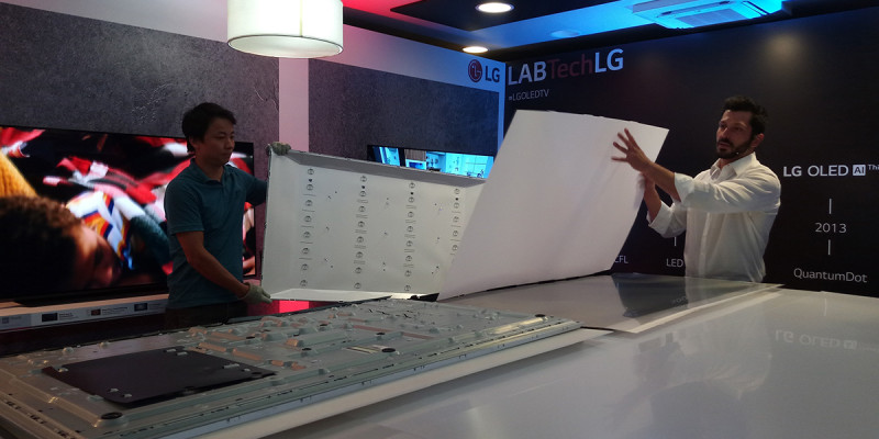 LED-LCD - Backlight e camada difusora de luz.