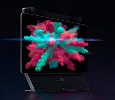 <b>Protótipo da holandesa Dimenco, este display de 32” exibe imagens 8K em 3D sem necessidade de óculos.</b>