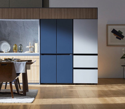 <b>Novo refrigerador smart Bespoke, da Samsung, com design para se integrar à decoração da cozinha.</b>