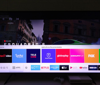 Barra de apps da plataforma smart Tizen
