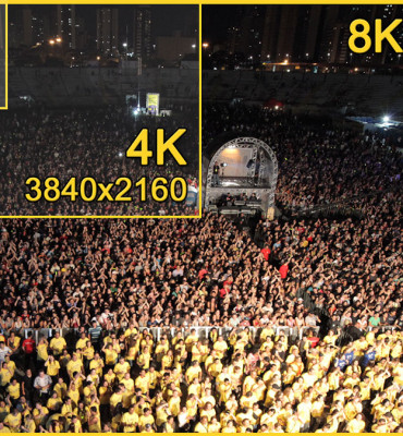Veja a quantidade de pixels em cada tipo de resolução. No caso de 8K, multiplicando-se os números chega-se a mais de 33 milhões de pixels, contra cerca de 2 milhões do Full-HD. Somente TVs categoria IA possuem processadores para dar conta disso. Cada quadro da imagem é analisado e processado individualmente.
