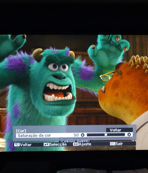 Outro destaque é o gerenciamento avançado das cores, incluindo tonalidade, saturação e temperatura de cor.