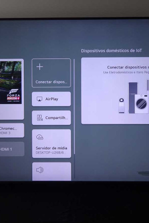 Nesta tela aparecem todos os aparelhos ligados à rede da casa