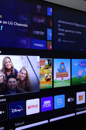 Plataforma webOS 6.0: muito mais informações na tela