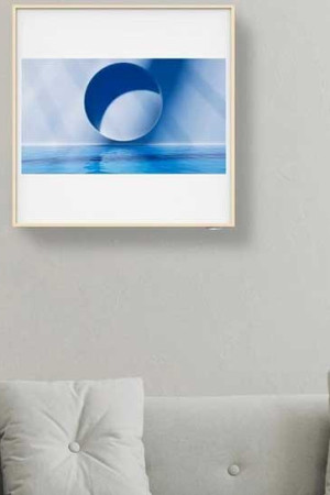 Ar-condicionado Artcool, da LG, que imita um quadro na parede.