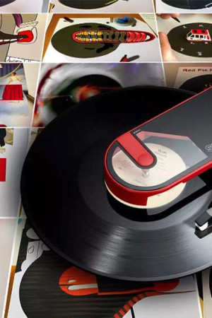 Nova versão do clássico toca-discos Sound Burger, da japonesa Audio Technica, relançado na CES.