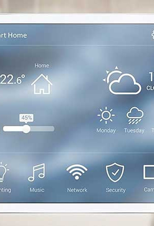 Casa onde todas as funções são controladas pela tela do tablet