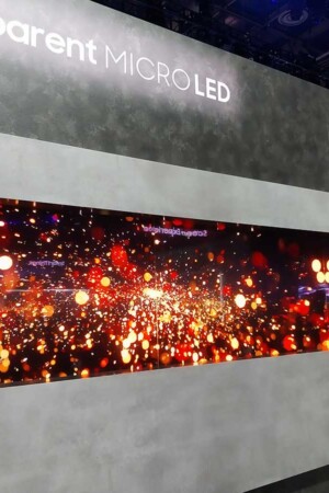 Painel gigante da Samsung mostra a versão transparente da tecnologia MicroLED