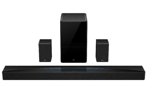 Soundbar RAY-DANZ, da TCL, com 7.1.4 canais, traz áudio imersivo e ajustes adaptativos por IA.