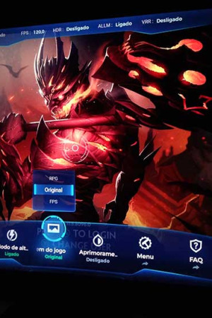 Modo Game Master 2.0, com ajustes e informações sobre cada jogo.