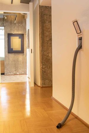 O projeto incluiu um moderno sistema de aspiração central