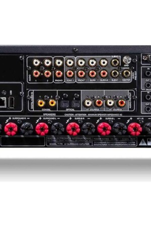 As características caixas acústicas devem combinar com as do receiver ou amplificador.