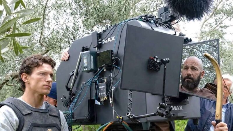 Detalhe do blimp, que envolve todo o corpo da câmera para abafar os ruídos do filme.